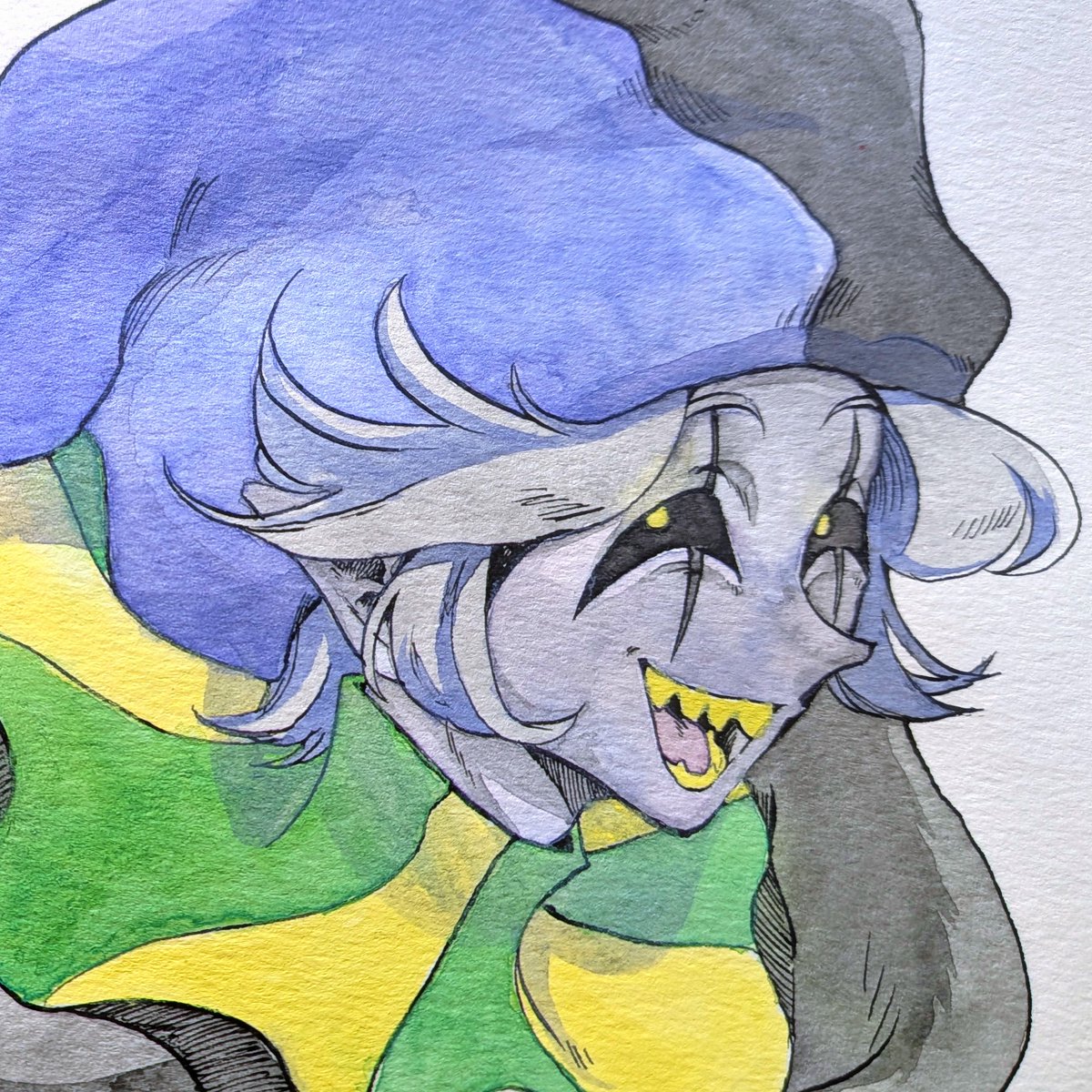 619_rkt's tweet image. 元キャラ絵と擬人化の顔アップ🤡