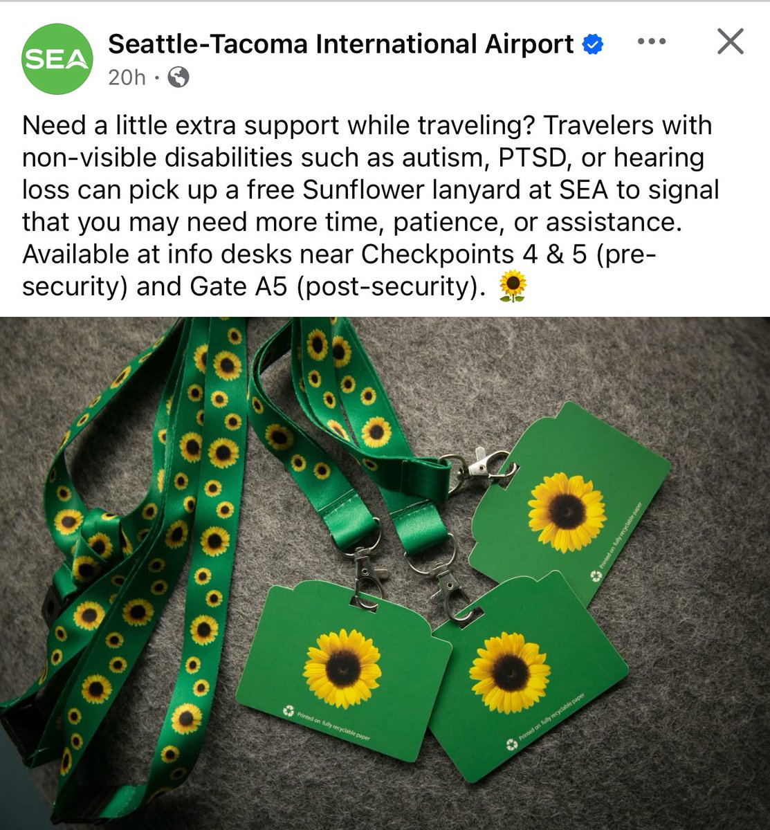 Becky Keene 🦋 (@beckykeene) on Twitter photo So many reasons to like <a href="/flySEA/">Seattle-Tacoma Intl. Airport</a> (like spot saver, all gender individual restrooms, and automated wheelchairs) but here’s yet another one. ✈️ #accessibility So many reasons to like <a href="/flySEA/">Seattle-Tacoma Intl. Airport</a> (like spot saver, all gender individual restrooms, and automated wheelchairs) but here’s yet another one. ✈️ #accessibility