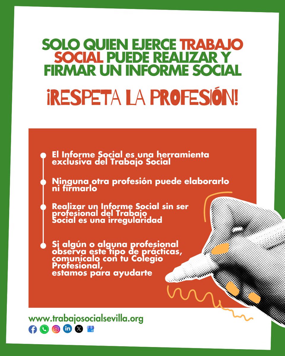 colegiotsevilla's tweet image. 🔴 ¡Atención profesionales del Trabajo Social! Reunión online sobre la situación en ASSDA. 🗓️ Martes 15 de julio, 18:00 h. Inscríbete: f.mtr.cool/ncdlzbtkmm 🧡 Participa y comparte. #TrabajoSocial #COTSS #ASSDA #DefiendeTuProfesión