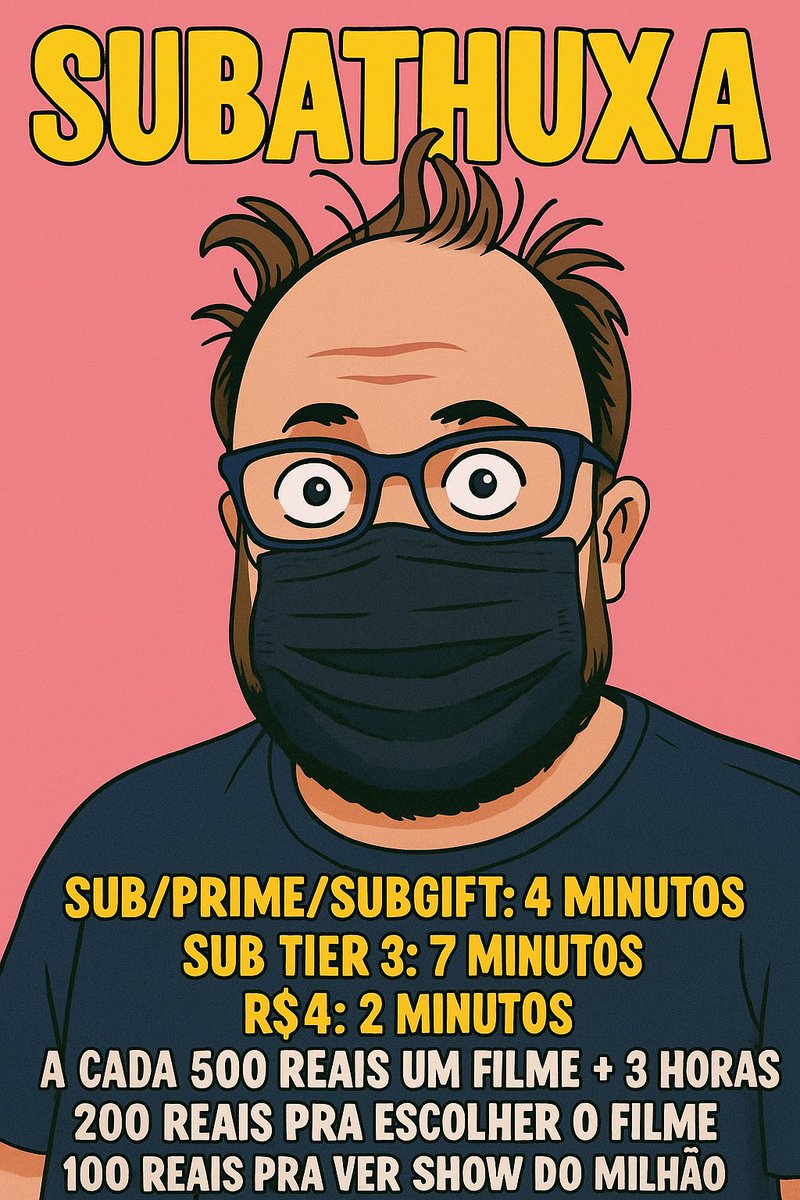 Subathuxa começando
twitch.tv/demuxa