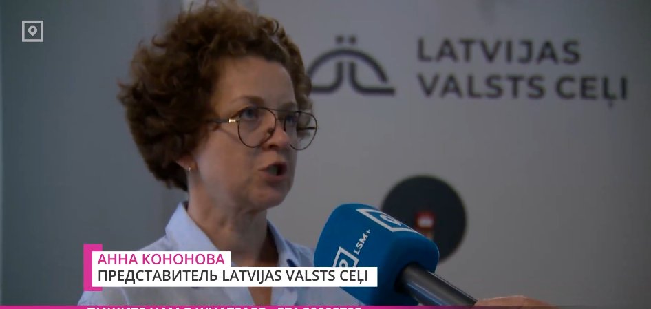 Liāna Langa 🇱🇻 🇺🇦 🇮🇱 (@liana_langa) on Twitter photo Labdien, <a href="/LVceli/">Latvijas Valsts ceļi</a>! Kāpēc Latvijas valsts uzņēmuma pārstāve plašsaziņā runā krievijas valsts valodā? Vai viņa pārstāv krievijas federāciju? #AtkrieviskoLatviju Labdien, <a href="/LVceli/">Latvijas Valsts ceļi</a>! Kāpēc Latvijas valsts uzņēmuma pārstāve plašsaziņā runā krievijas valsts valodā? Vai viņa pārstāv krievijas federāciju? #AtkrieviskoLatviju