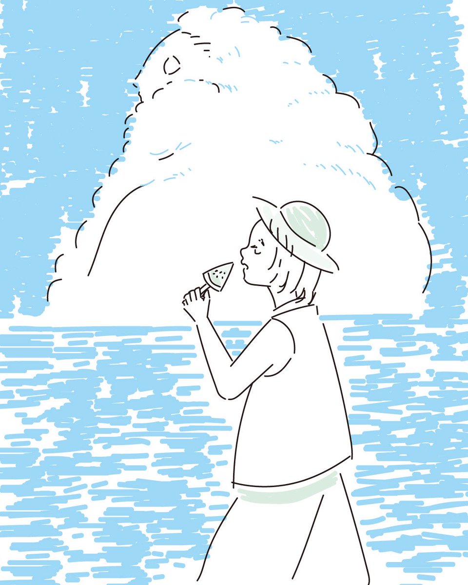 横向き生物図鑑
ポセイドンのたてがみ

#illustration
#イラスト