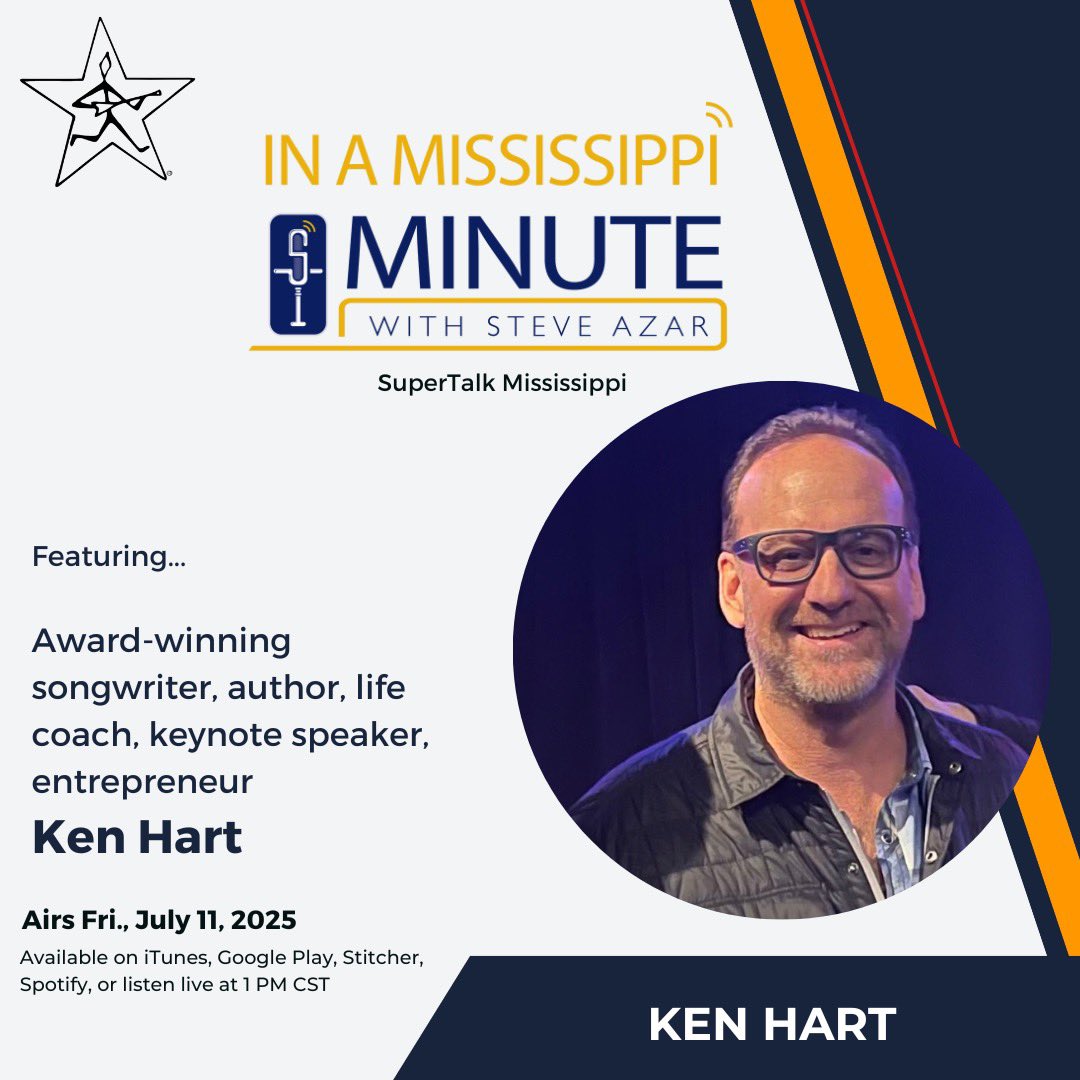 Steve Azar (@steveazar) on Twitter photo My guest today on In A MS Minute is Ken Hart, award-winning songwriter, author, entrepreneur, life coach, and key note speaker. Tune in on <a href="/supertalk/">SuperTalk Mississippi</a> radio & check out our pod everywhere.
#superiorcatfish @visitms @guarantybank @prrofficial #dancingrabbitgolfclub @sherinsauce My guest today on In A MS Minute is Ken Hart, award-winning songwriter, author, entrepreneur, life coach, and key note speaker. Tune in on <a href="/supertalk/">SuperTalk Mississippi</a> radio & check out our pod everywhere.
#superiorcatfish @visitms @guarantybank @prrofficial #dancingrabbitgolfclub @sherinsauce