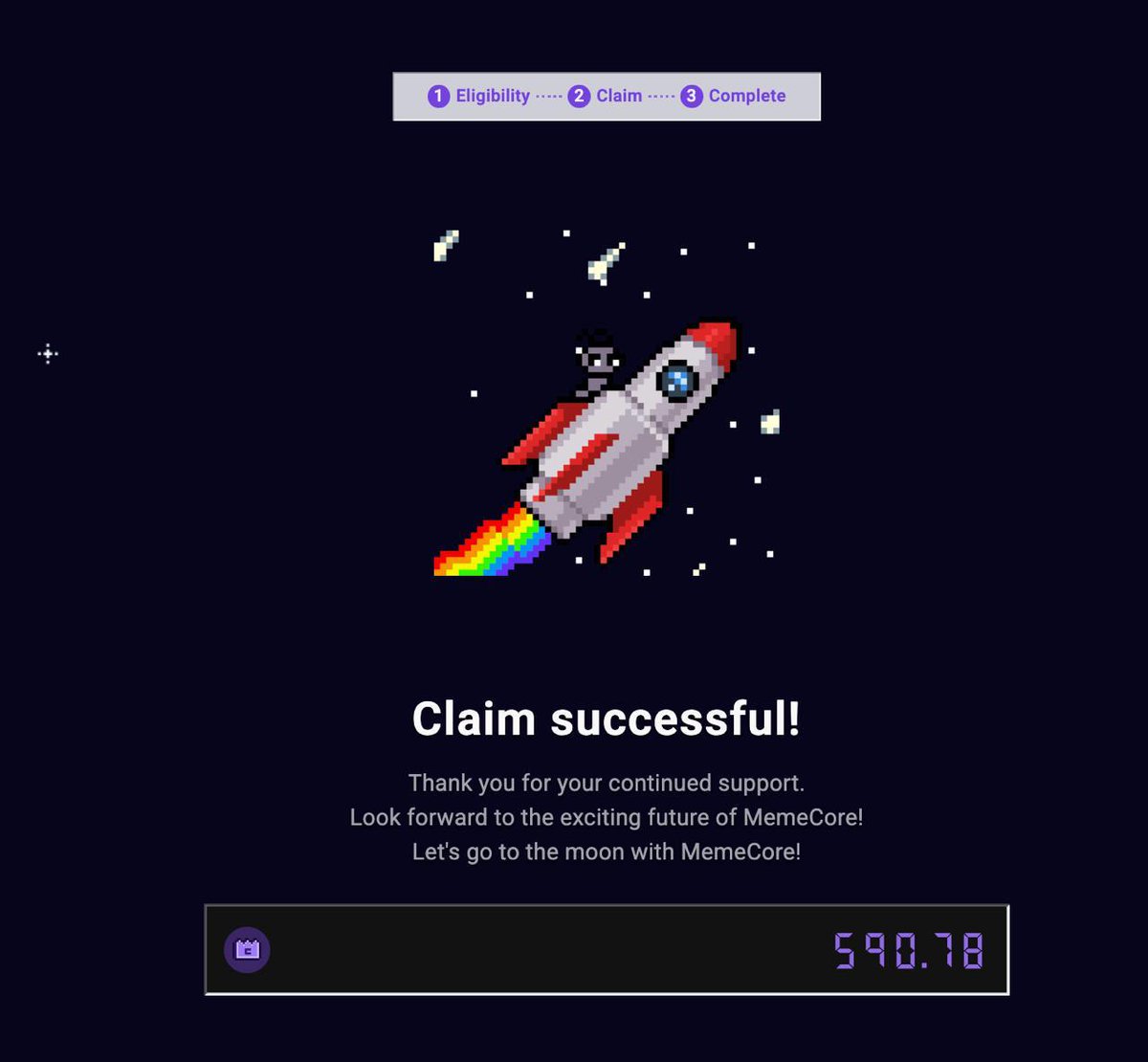 🔥$M bay lên 1$, chính thức x hơn 20 lần

✔️Dành cho ae trước chưa claim airdrop <a href="/MemeCore_ORG/">MemeCore</a>  ($M) thì xem lại video này: youtu.be/HxtSaaLWNQY

💥Ae nào có acc đã tham gia thì vào check thử biết đâu lại bú.

Ae có acc thử xem giờ có cho claim nữa ko nhé😂 Nhưng