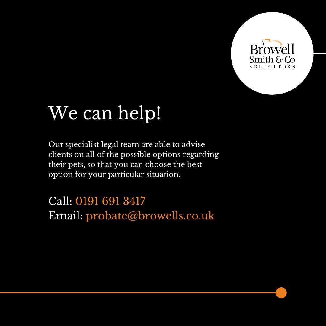 A recent survey shows that only 1 in 4 pet owners include their pets in their will. 

If you want to make sure your furry family members are cared for no matter what, it's important to plan ahead: bit.ly/3Iooou1

#PetWills #WillsAndProbate #PetCare #LegalAdvice