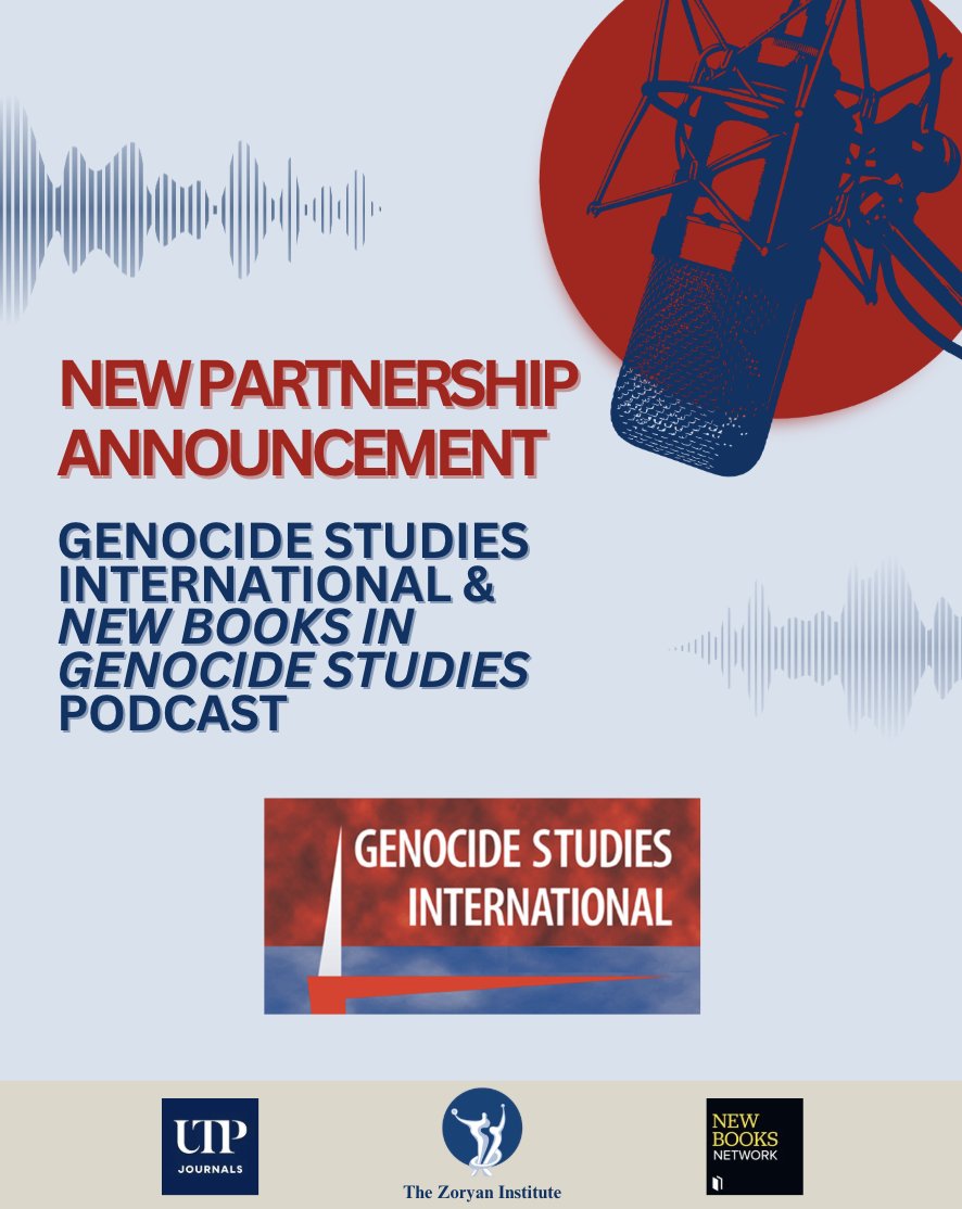 ZI's journal Genocide Studies International is proud to announce its partnership with the New Books in Genocide Studies podcast, hosted by GSI Book Review Editor Dr. Kelly McFall.

Listen to the first episode - now available on all major platforms!

open.spotify.com/episode/3rpkIg…