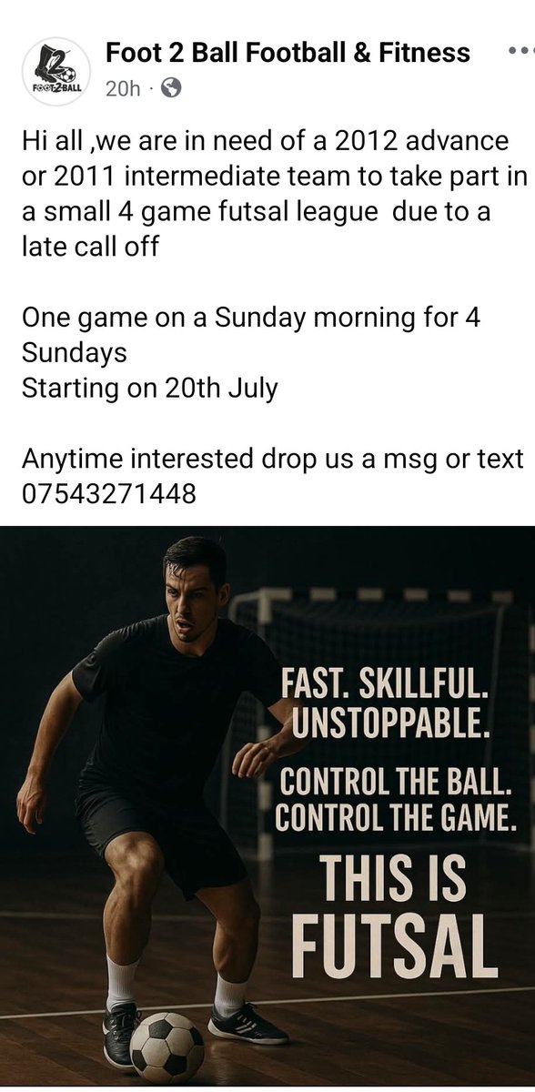 Foot2ball Futsal tweet media