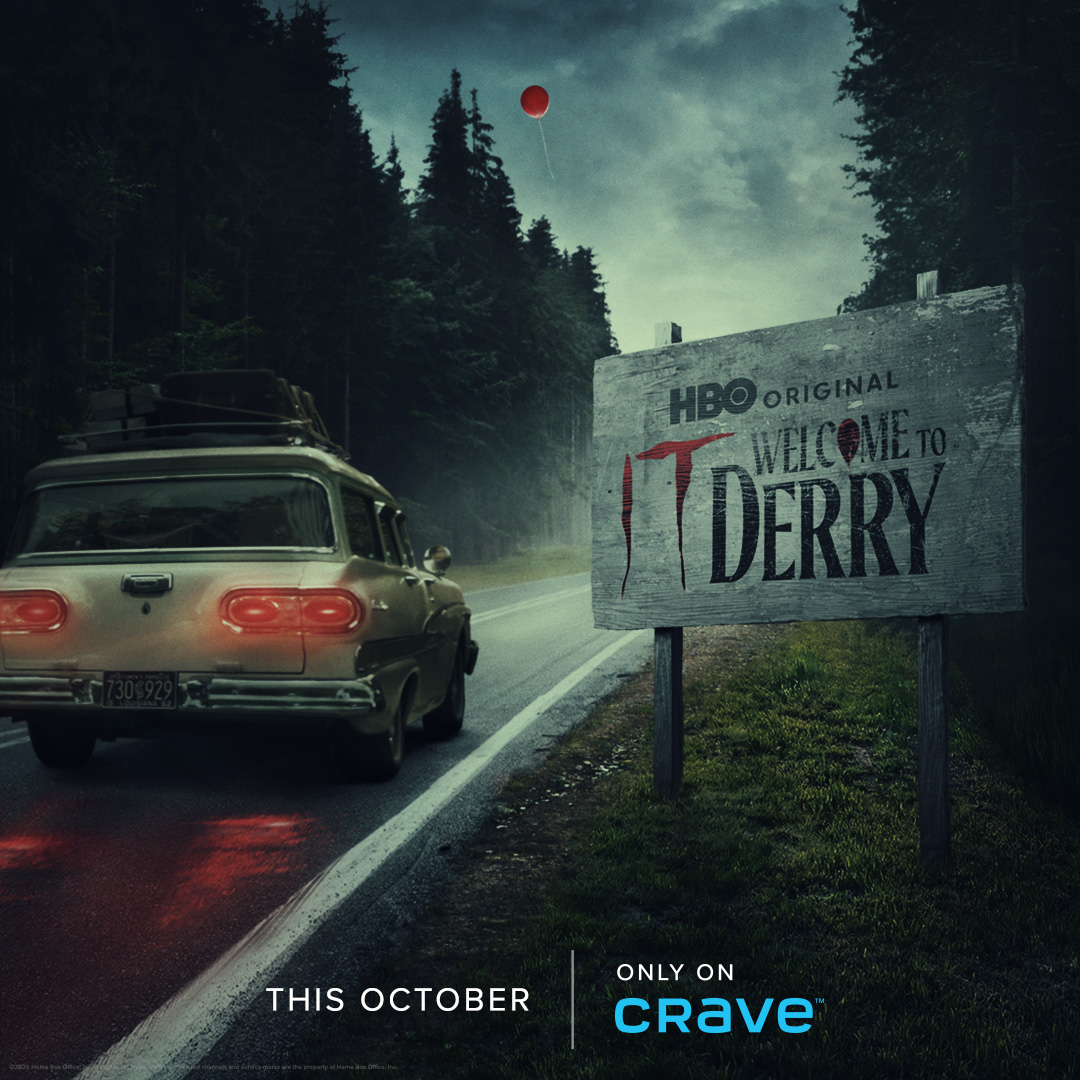 CraveCanada's tweet image. All roads lead to Derry.
#ITWelcomeToDerry is coming this October to Crave.