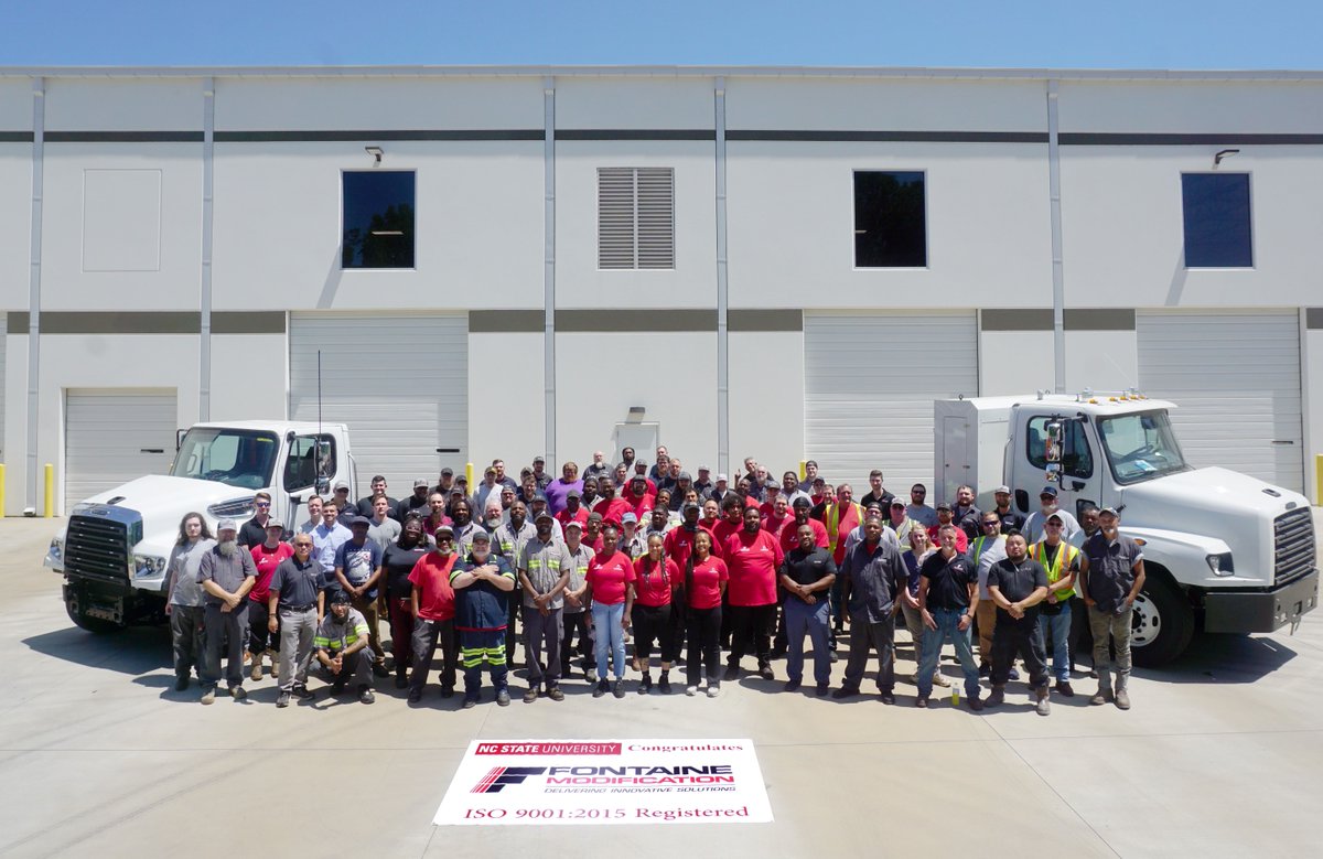 FontaineMod's tweet image. We’re proud to announce that our Charlotte, N.C. flagship location has earned ISO 9001:2015 certification – the world’s highest standard for manufacturing quality management. 🎉

Learn more on our website at fontainemodification.com/fontaine-modif….