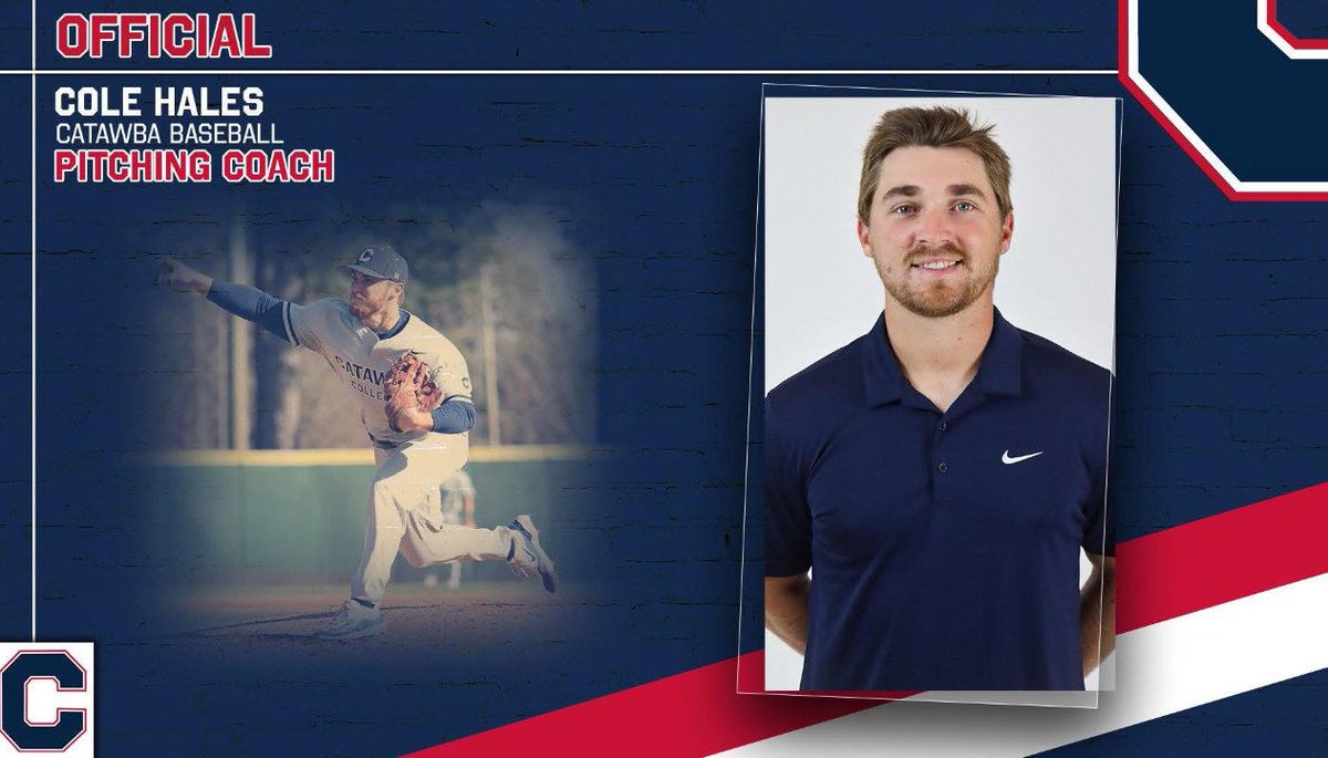 Congrats to Carson Baseball Alum and Now Catawba College Pitching Coach ⁦<a href="/Colehales07/">Cole</a>⁩!!! Catawba just got them a great young Coach!