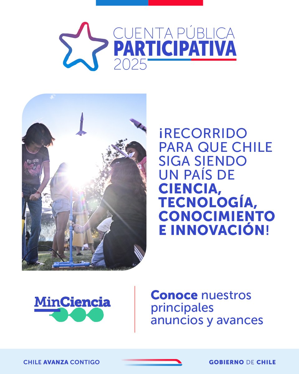 En la Cuenta Pública 2025 resumimos los avances de nuestra gestión con énfasis tan importantes como el anuncio del gasto histórico en I+D, el Programa de Financiamiento Estructural Universitario y Latam GPT, el primer modelo de lenguaje latinoamericano 🇨🇱 💫

(1/3) 🧵
