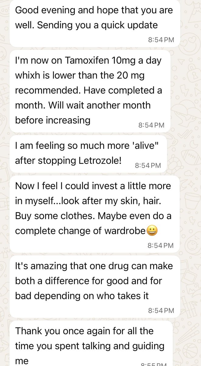 SirohiBhawna's tweet image. Reading this message made me realise how toxic sometimes the endocrine tx we prescribe routinely to our patients can be! Quality of life is important to be measured in all clinical trials that we do ! #cancersurvivorship @oncology_bg @SusannahStanwa1 @BalcoMedical @abcdiagnosis