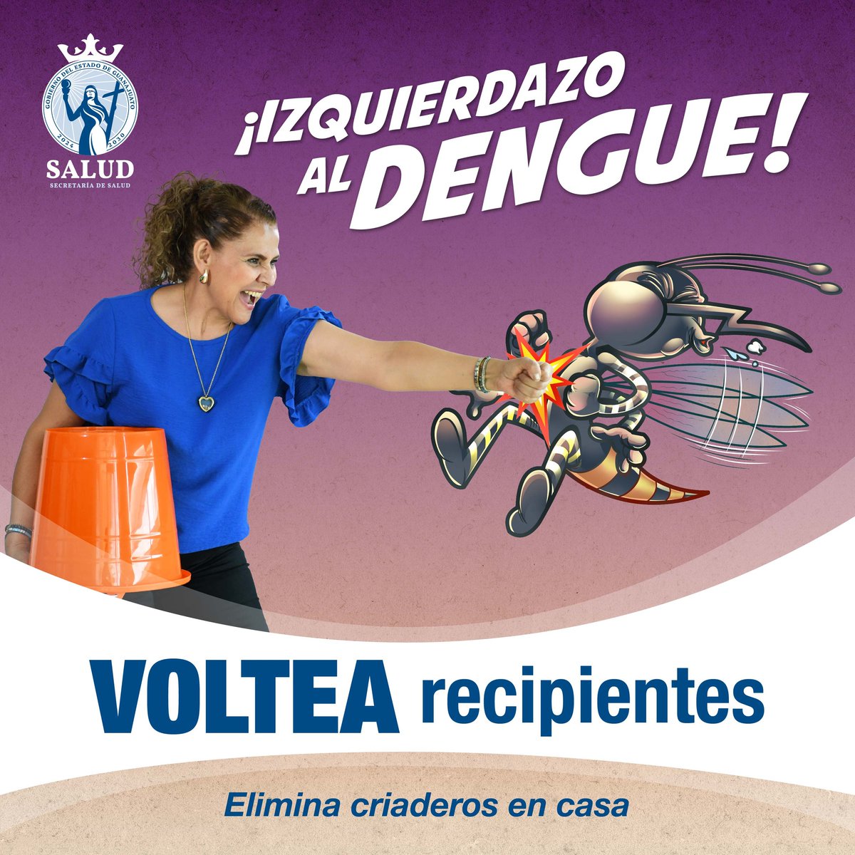 saludgobgente's tweet photo. 🦟💥 ¡Izquierdazo al #Dengue!
No le des chance al mosquito:
👊 #Lava
👊 #Tapa
👊 #Voltea
👊 #Tira
El agua estancada es su casa… ¡y tú puedes cerrarle la puerta! 🚫
Su picadura puede ser peligrosa.
¡Actúa ya y protege a tu familia!
#Prevención #SaludEsPoder #GobiernoDeLaGente https://t.co/Si3Gav96hH