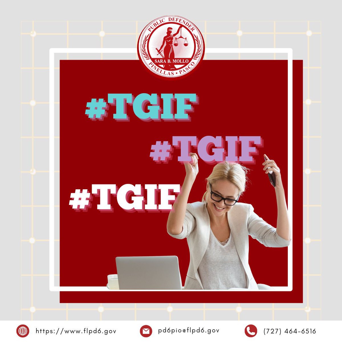 PD6SaraMollo's tweet image. As the weekend approaches, we reflect on the hard work, challenges, and triumphs of this week. The passion and persistence of our team at the Law Offices of Sara Mollo, Public Defender, have been nothing short of inspiring.

#TGIF #PublicDefenderLife #JusticeForAll #PD6SaraMollo