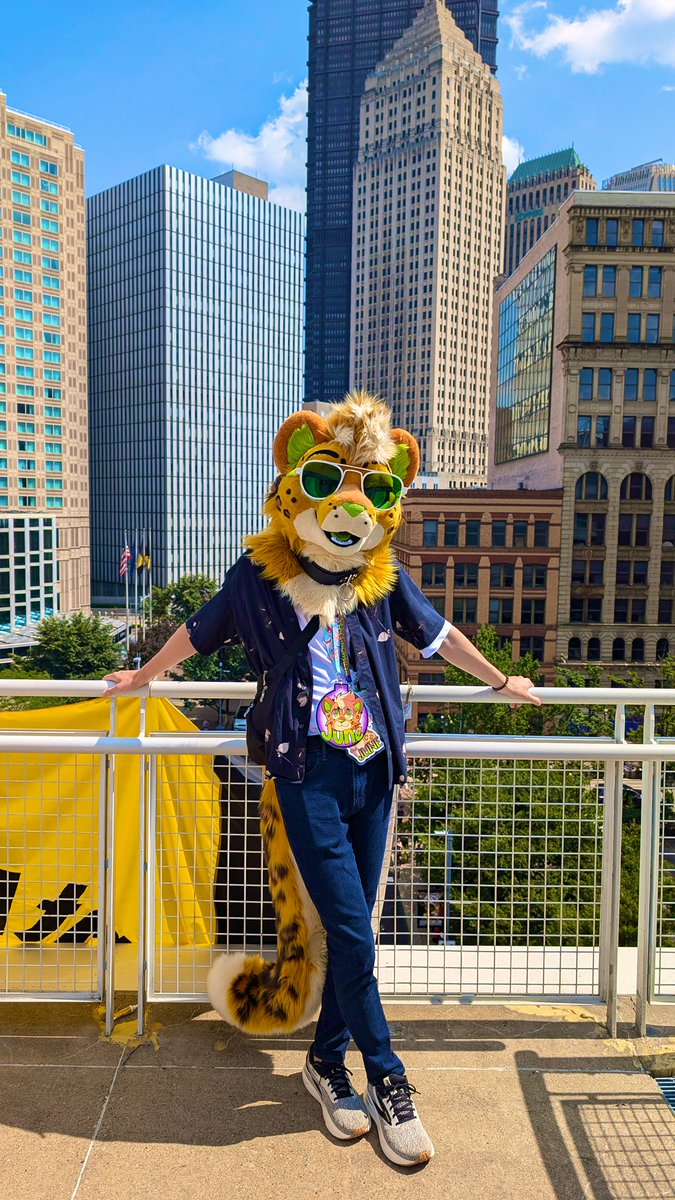 Small kitty in the big city 🏙️ 

#FursuitFriday 
📸: <a href="/Delta_the_Fox/">Delta! ✈️ MP 🥚</a>