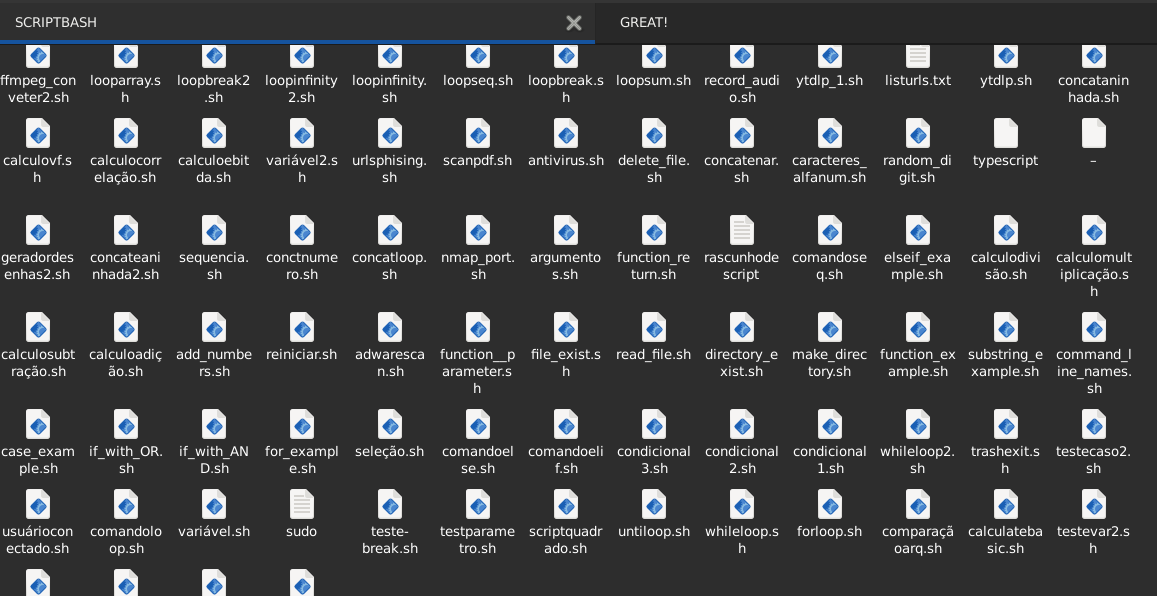 Tony79565195's tweet image. I've reached the milestone of over 100 bash scripts in this folder alone! Am I really productive? #bashscript #shebang #terminallinux