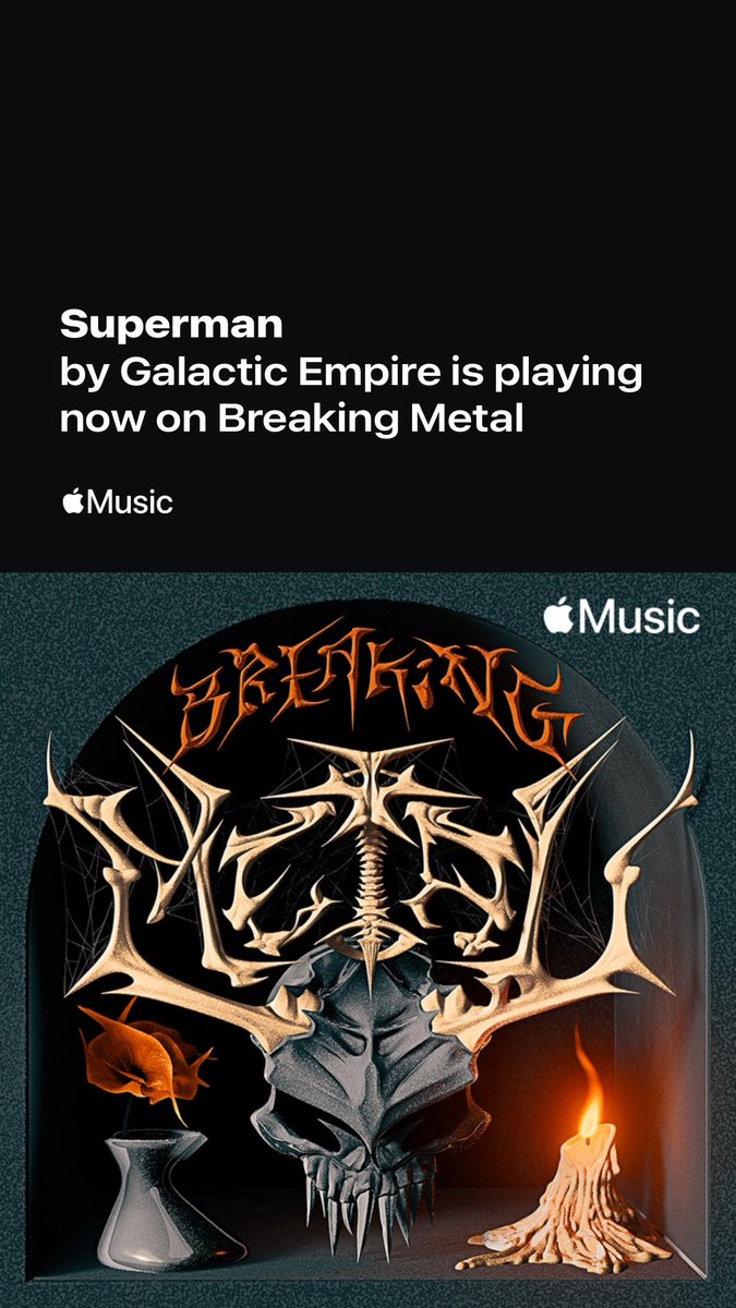 GalacticEmpire8's tweet image. Thank you @AppleMusic ! 🤘music.lnk.to/cIi80e