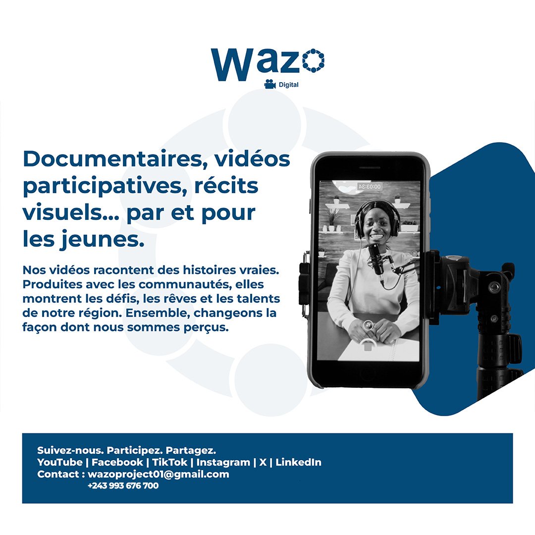 WazoProject01's tweet image. Créer, c’est bien. Créer pour changer les choses, c’est encore mieux… et chez WAZO, c’est carrément notre sport préféré...
Si t’as du talent, un smartphone et un brin de folie, t’as ta place avec nous 😎
#Goma #Wazocast #WazoDigital #Youth #Rdc #WazoProject #CréatifEngagé
