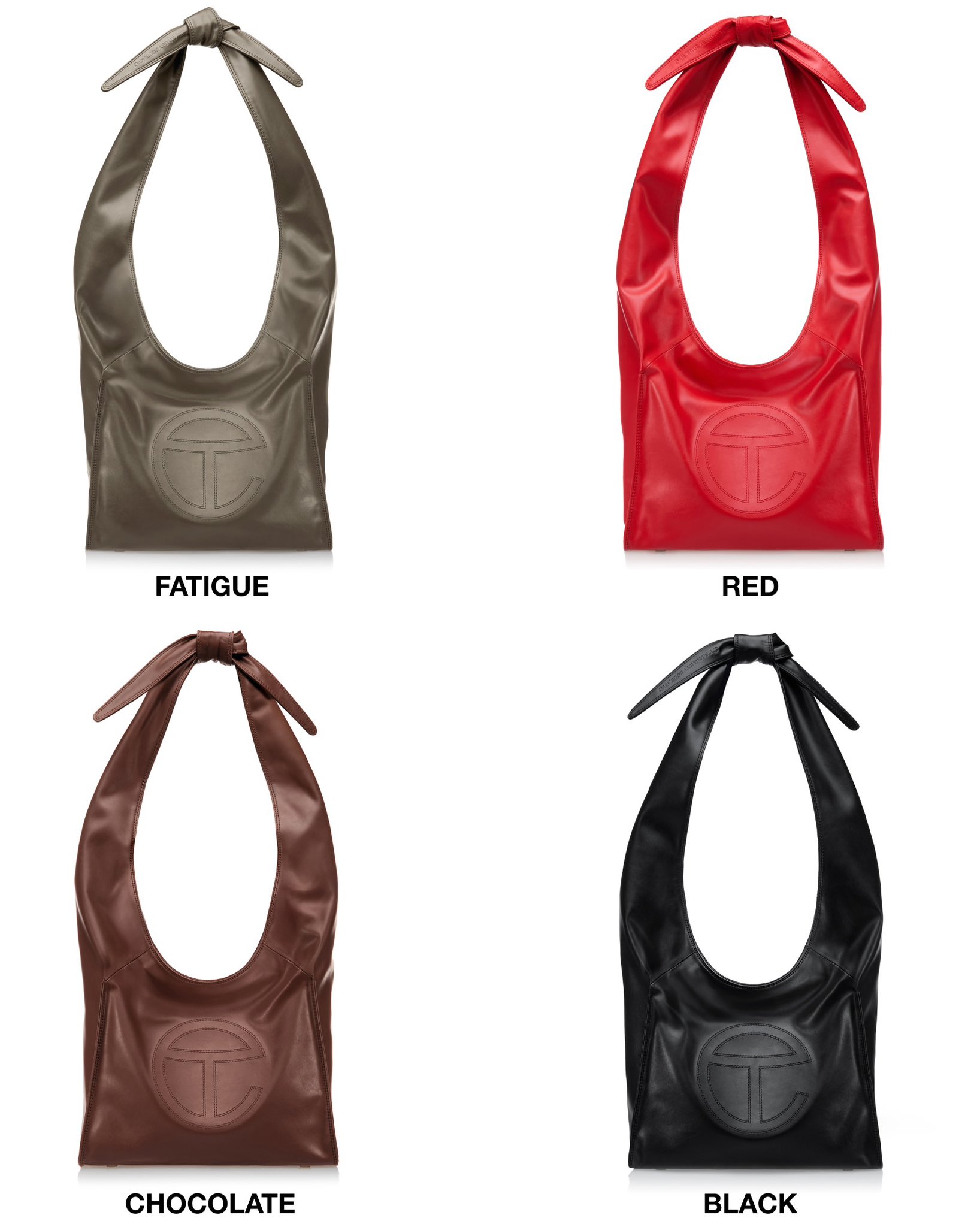 Telfar 結び目で長さ調節可 ショルダー＆クロスボディ Tie Bag Tie Bag - Red