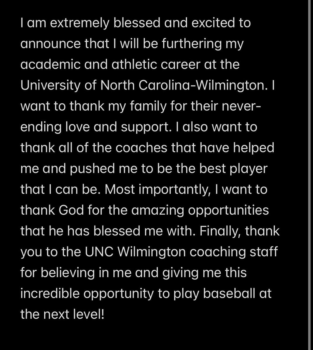 Commited!! <a href="/PanthersProgram/">Panthers Baseball</a> <a href="/BridgesKyle10/">Kyle Devon Bridges</a> <a href="/Clemdawg9/">Scott Clemons</a> <a href="/NoLi_Baseball/">North Lincoln Baseball</a> <a href="/UNCWBaseball/">UNCW Baseball</a>