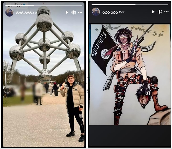 PVelleAntiJihad's tweet image. Syriër, waarvoor ik meermaals waarschuwde, postte recent video van uitstapje naar pretpark Bobbejaanland. Eerder verspreidde hij IS-propaganda (onthoofding). Een van zijn vrienden is jihadist die Abdesalem Lassoued (schoot Zweedse voetbalsupporters dood in Brussel) verheerlijkt.
