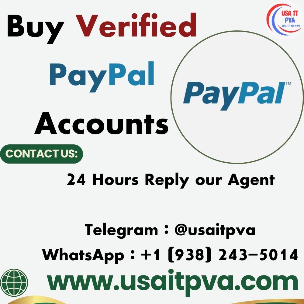 Verified PayPal Accounts
usaitpva.com/product/buy-ve…
24 Hours Reply our Agent

Telegram : <a href="/usaitpva/">Usa it Pva</a>
WhatsApp : +1 (938) 243-5014