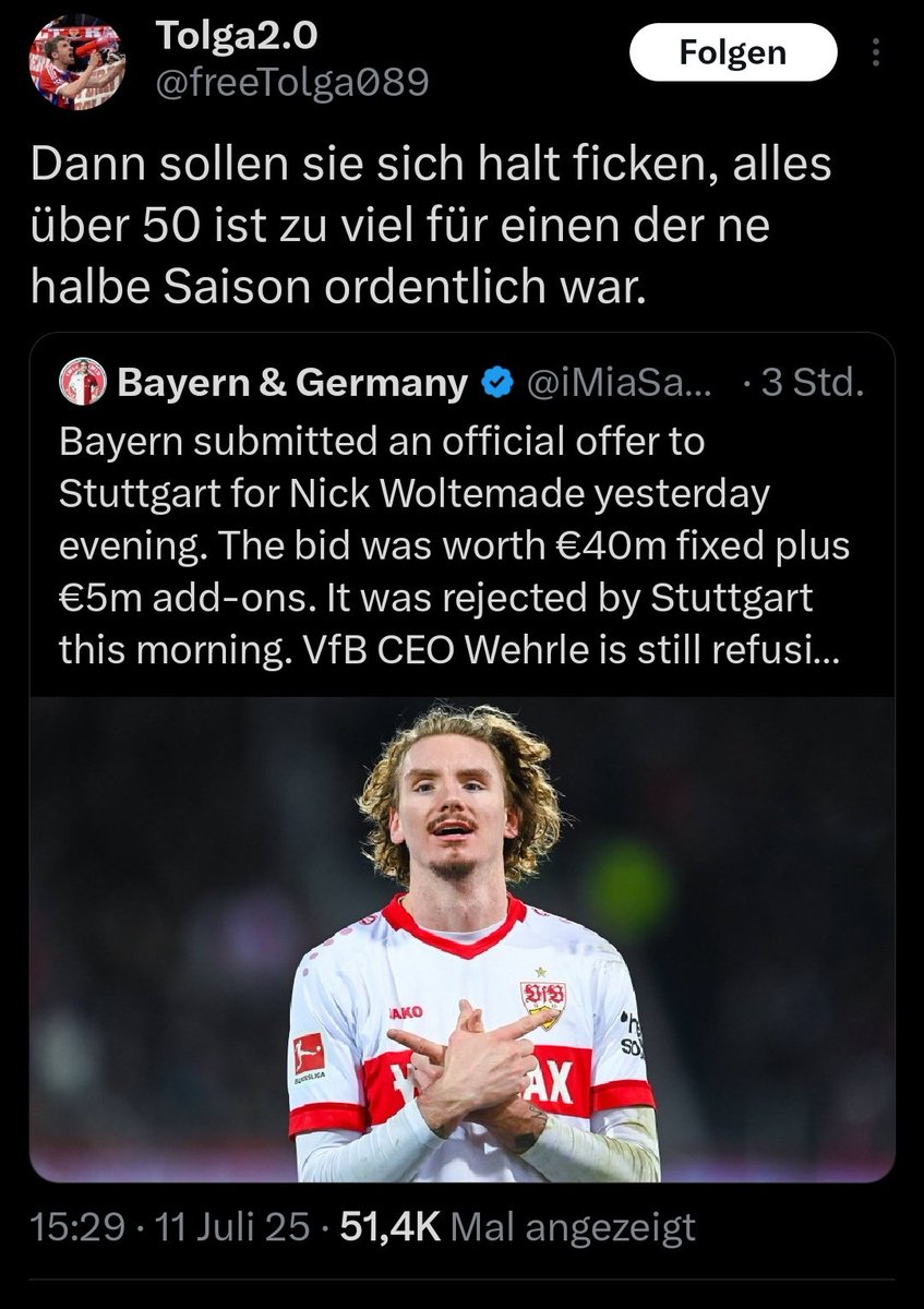 Bayern Fans entdecken das Phänomen ,,nein wir möchten den behalten"