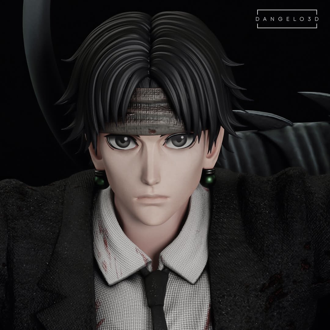 kvromachi's tweet image. biblically accurate chrollo figure