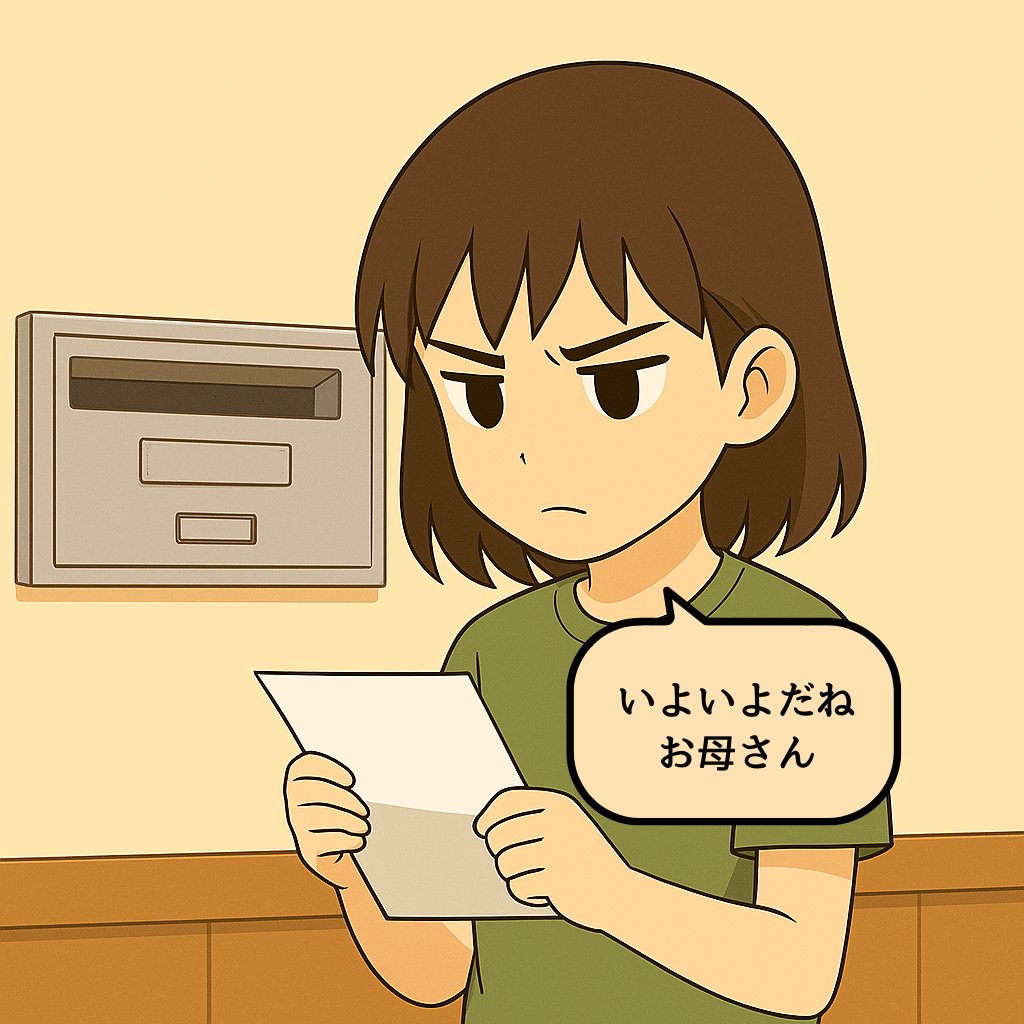 【100日後に夫婦を離婚させたい娘の物語：62日目】
娘が郵便物をチェック。弁護士事務所からの書類が届く。“恐れ”より“覚悟”が勝った日。