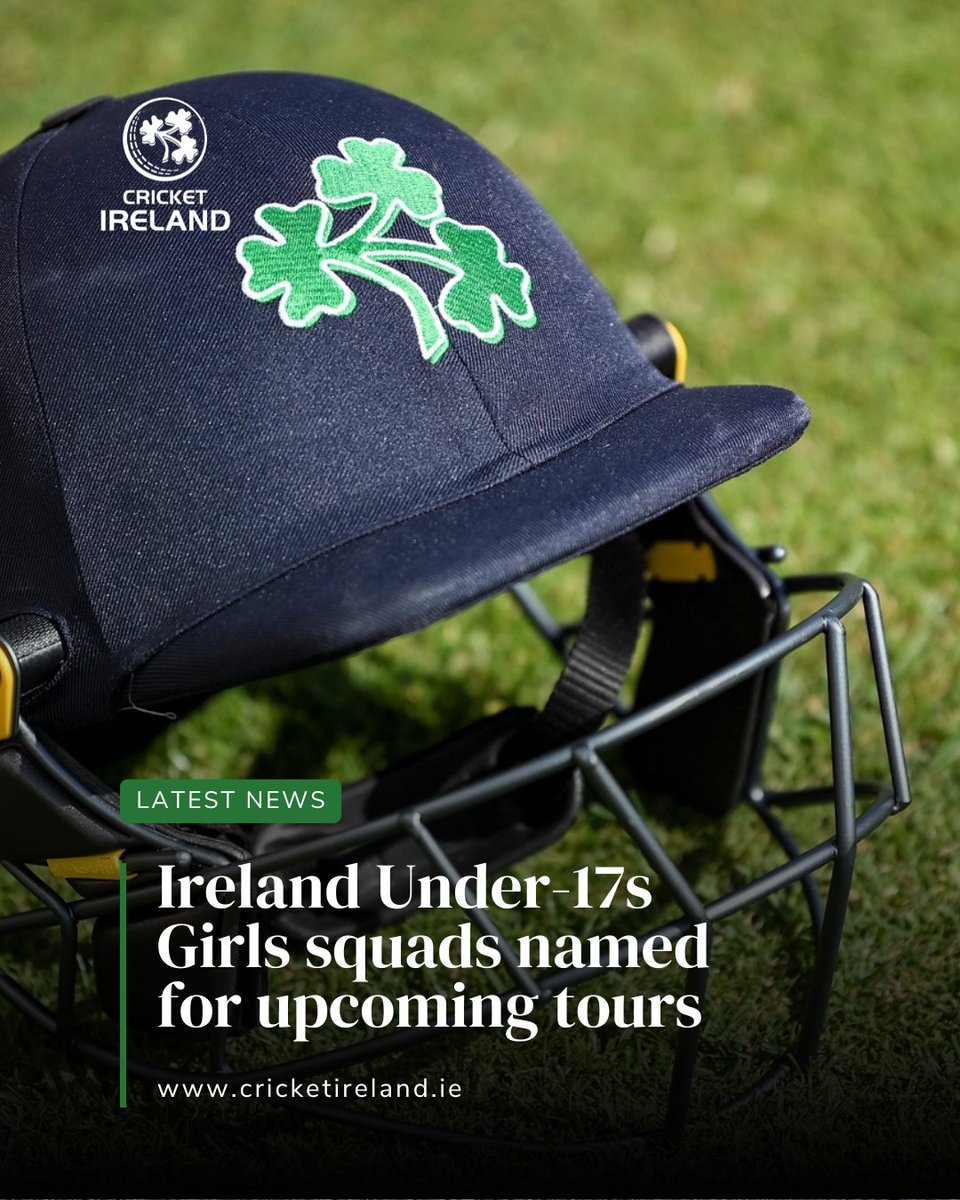 The Ireland Under-17s Girls squads have been named for upcoming summer tours.

Congrats to all who have been selected. 🙌

➡️ Read more here: bit.ly/4llnoFv

#BackingGreen
