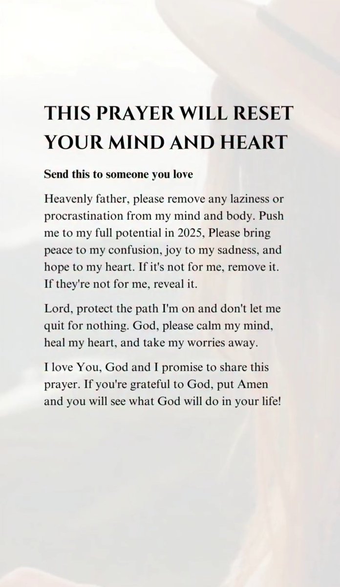 This prayer will reset your mind and heart