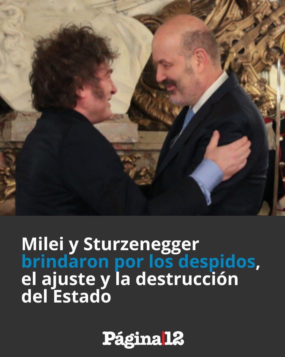 pagina12's tweet photo. Entre los "logros" que celebraron el Presidente y su ministro están los cierres del Instituto Nacional del Cáncer y del Instituto Nacional de Enfermedades Cardiovasculares. [https://t.co/HJPUZClLJ7] https://t.co/ekb8b3OXiY