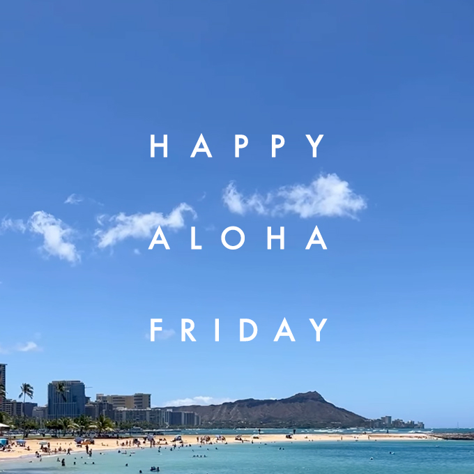 Happy #AlohaFriday!!