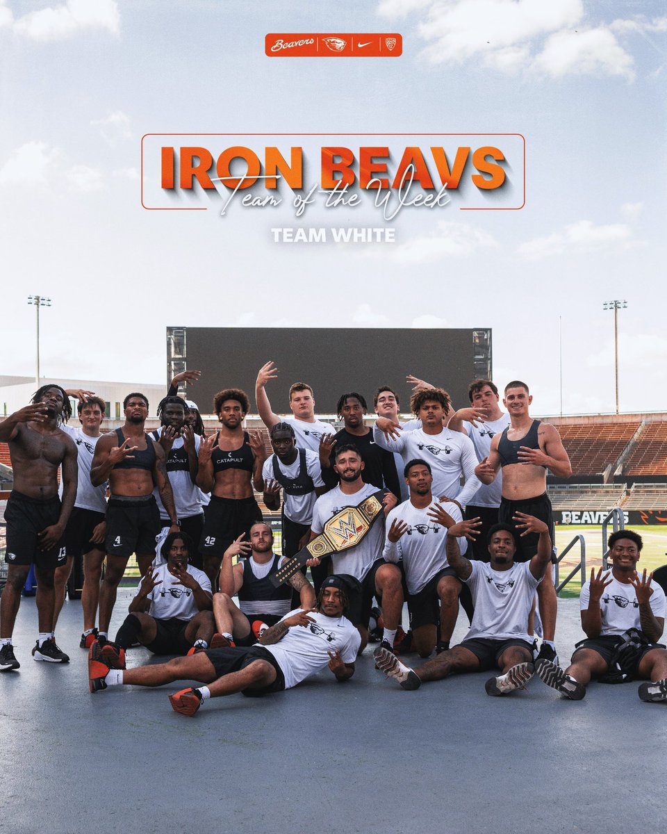 BeaverFootball's tweet image. White squad takes the belt this week 👏