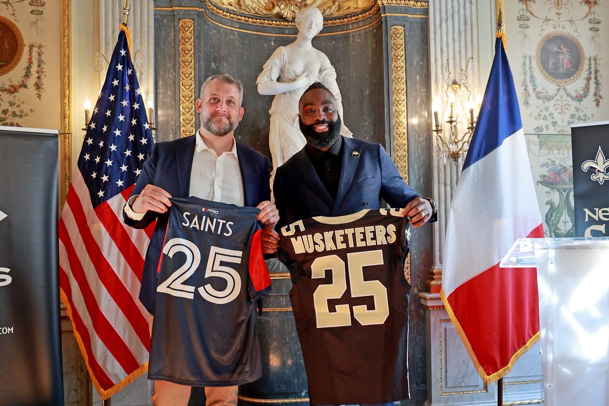 New Orleans Saints (@saints) on Twitter photo Grateful to grow the game!
We visited <a href="/USEmbassyFrance/">U.S. Embassy France</a> and came together, building the connection between our homes through the power of footballβοΈ
<a href="/SaintsinComm/">New Orleans Saints Community</a> | <a href="/NFLFrance/">NFL France</a> Grateful to grow the game!
We visited <a href="/USEmbassyFrance/">U.S. Embassy France</a> and came together, building the connection between our homes through the power of footballβοΈ
<a href="/SaintsinComm/">New Orleans Saints Community</a> | <a href="/NFLFrance/">NFL France</a>