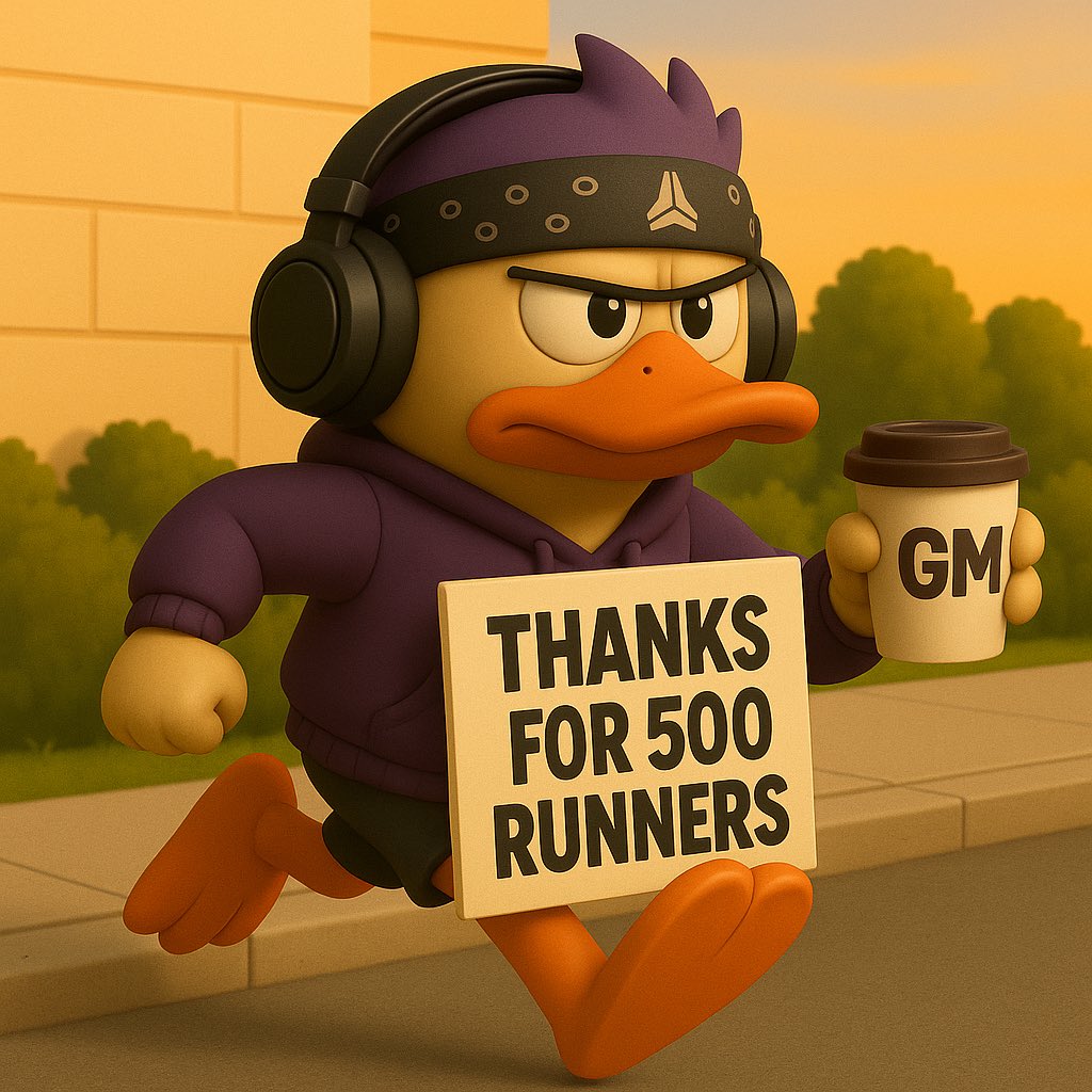 Goodmorning Ducks 🦆

🚨 THIS ACCOUNT IS 30 HOURS OLD

🦆 552 followers
🦾 5 following
🏃‍♂️ The GUGO runners already storming in

We’re not just tweeting…
WE’RE RUNNING THROUGH THE TIMELINE

👇 Drop a 🏃‍♀️ if you’re an early $GUGO supporter Let’s go.

#RunWithGUGO #GUGO
