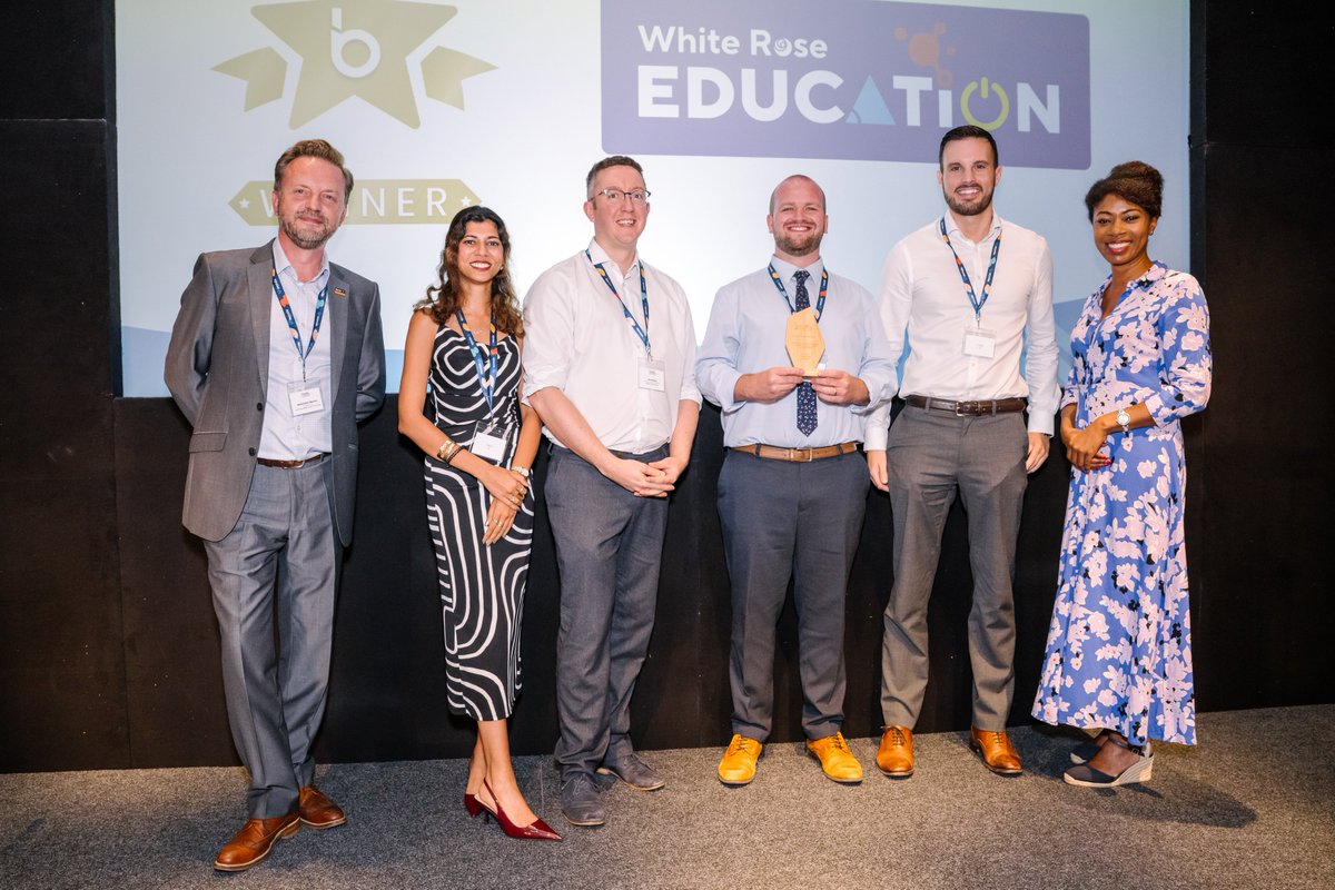 WhiteRoseEd's tweet image. Proud winners of the 2025 Exporter Of The Year Award at BESA! 🏆
A big achievement for White Rose, thank you to our wonderful team for all the incredible effort that went into winning this award ⭐️
Thank you to everyone at @BESAtweet for a wonderful event ☀️
#besaawards