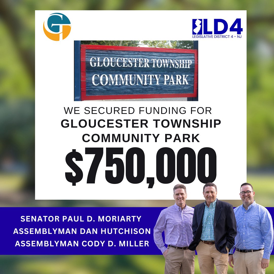 Cody_D_Miller's tweet image. Next up: Gloucester Township! ⚾🥎 We secured $750K for indoor batting cages + fitness space at Community Park — supporting 6 local baseball &amp;amp; softball orgs year-round. Proud to deliver for our athletes. #NJLeg #SouthJersey