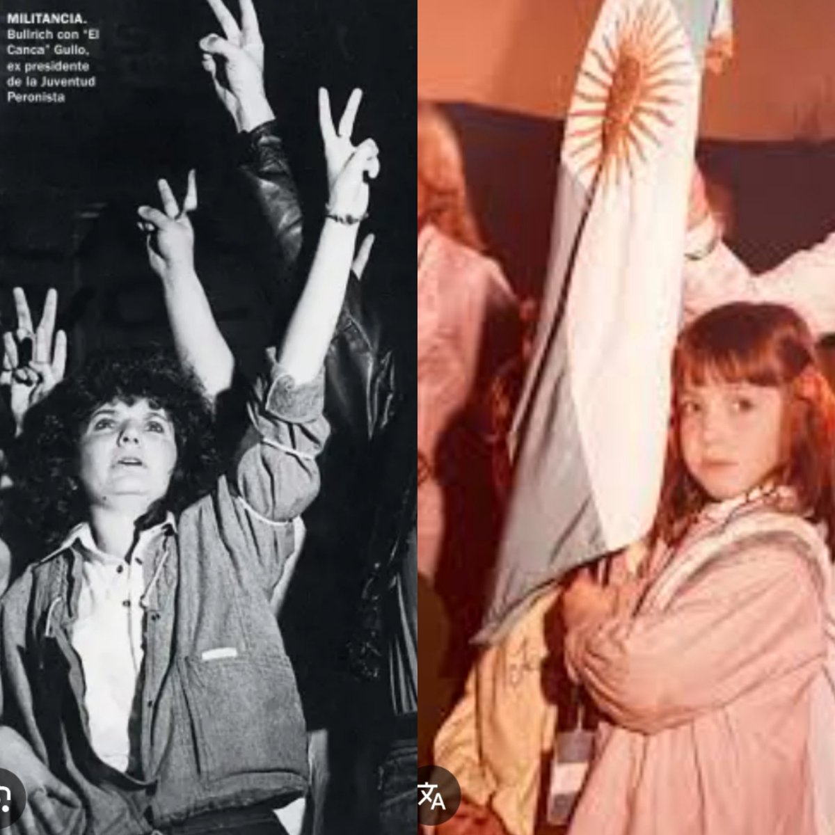 villarrueldome's tweet photo. @laderechadiario Bullrich en los setenta.. Villarruel en los setenta. https://t.co/Na1CvnLKjm