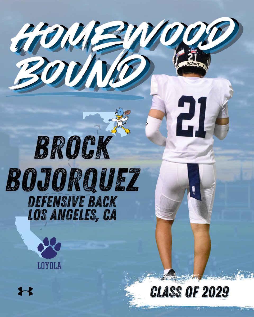 Johns Hopkins Football (@jhu_football) on Twitter photo Welcome to Homewood!
π¦: Brock Bojorquez
π: Los Angeles, CA
π: Defensive Back
β: <a href="/BrockBojorquez_/">Brock Bojorquez</a>
πΊ: m.youtube.com/watch?v=ICEpgbβ¦
#PrideandPoise Welcome to Homewood!
π¦: Brock Bojorquez
π: Los Angeles, CA
π: Defensive Back
β: <a href="/BrockBojorquez_/">Brock Bojorquez</a>
πΊ: m.youtube.com/watch?v=ICEpgbβ¦
#PrideandPoise