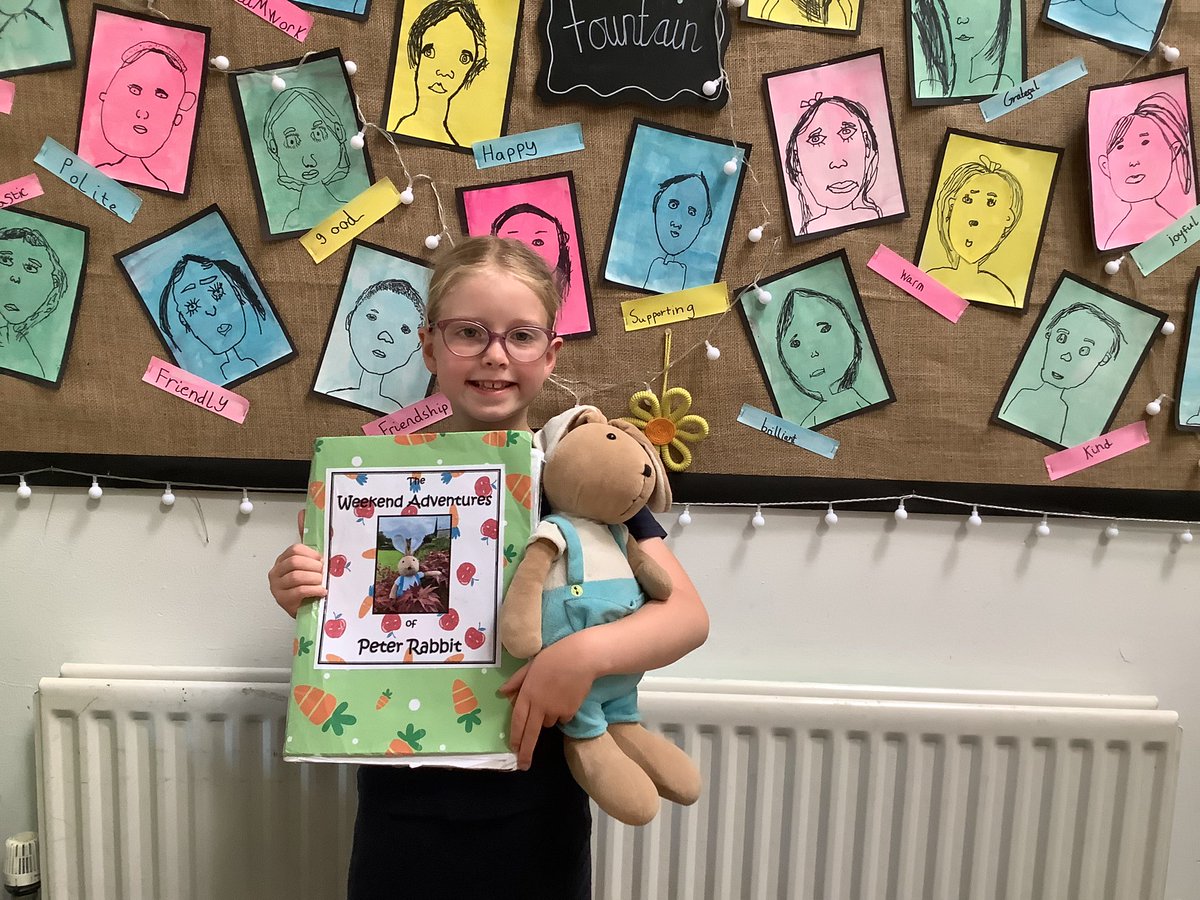davenhamcofe's tweet image. Peter Rabbit is leaving Fountain for one last adventure before the summer holidays! Have a fantastic time with this thoughtful, helpful and kind member of our class!! #davenhamce