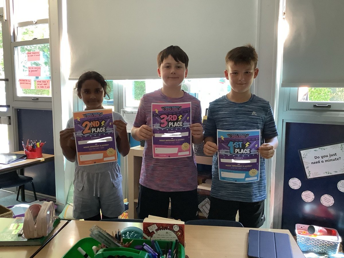 Well done to the rockstars of the week in Y4 CF / KR!