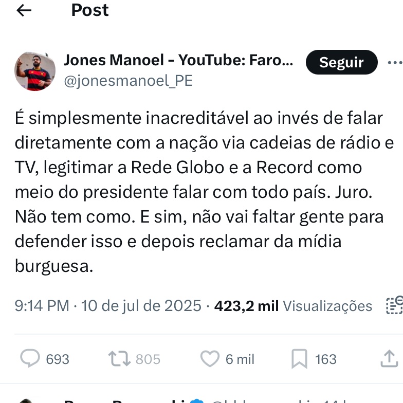 jonas_amaral21's tweet image. Realize uma “crítica” irresponsável no pior momento possível para fazê-la -> todos que não forem da base de fãs são sociais liberais e defenderam a mídia burguesa.