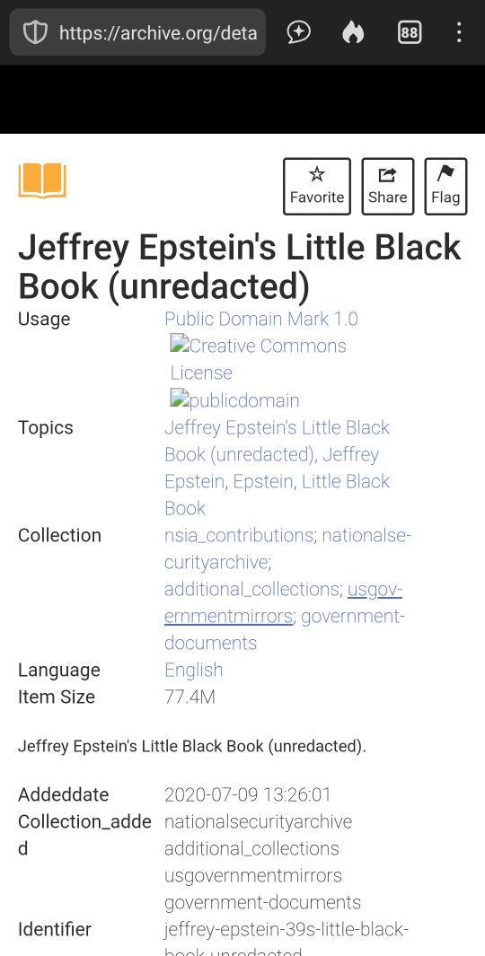 Go to the internet archive, menu, Texts and search for Jeffrey Epstein. Unredacted black book.