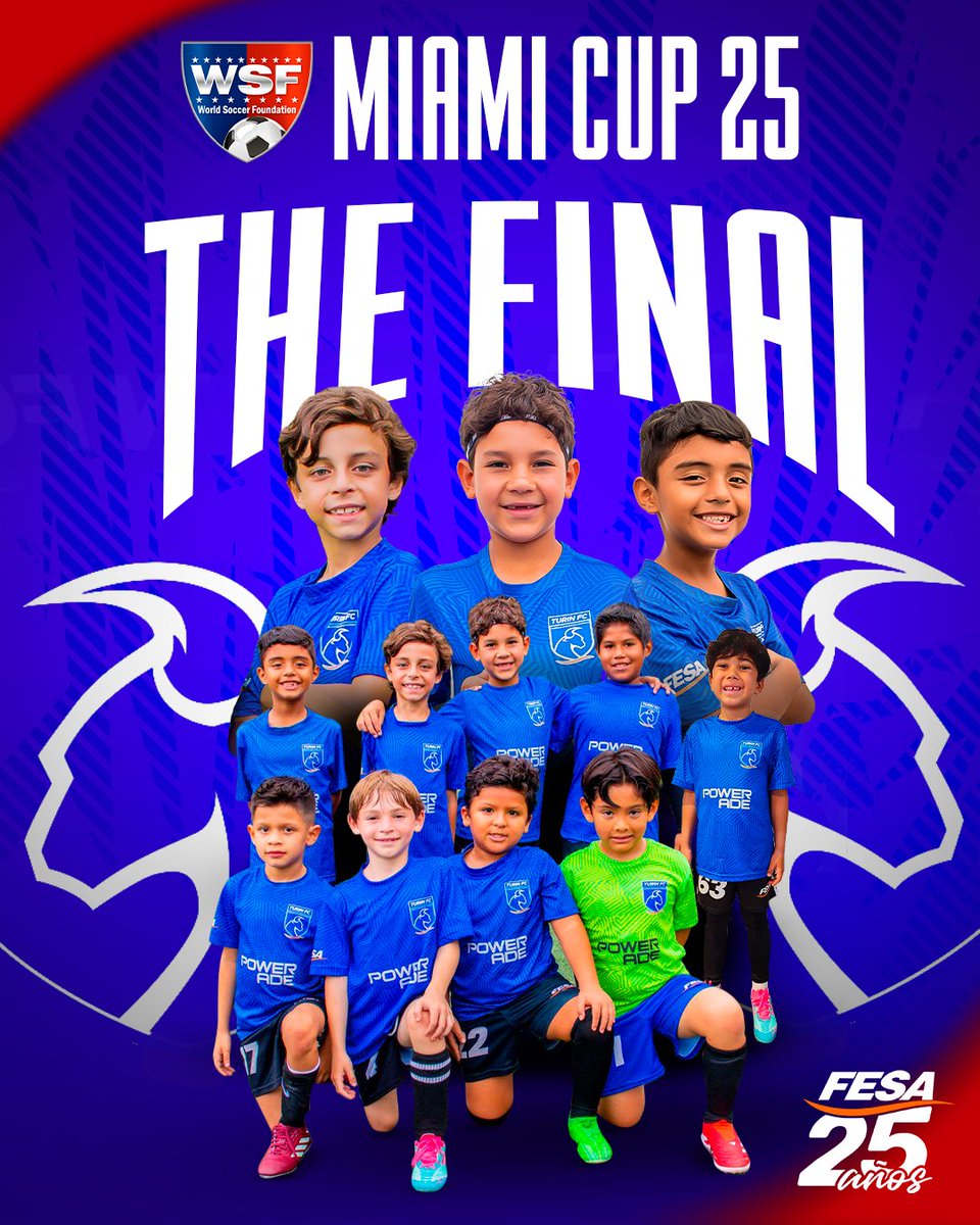 ¡Nos vamos a la final en #MiamiCup2025!⚽️

La categoría U8 conquistó su 4.ª victoria del torneo, ante la Academia Vijil (Honduras), asegurando así su pase a la final del torneo.

¡Felicitamos a los jugadores, al cuerpo técnico y a las familias que nos apoyan en cada partido!
¡Les
