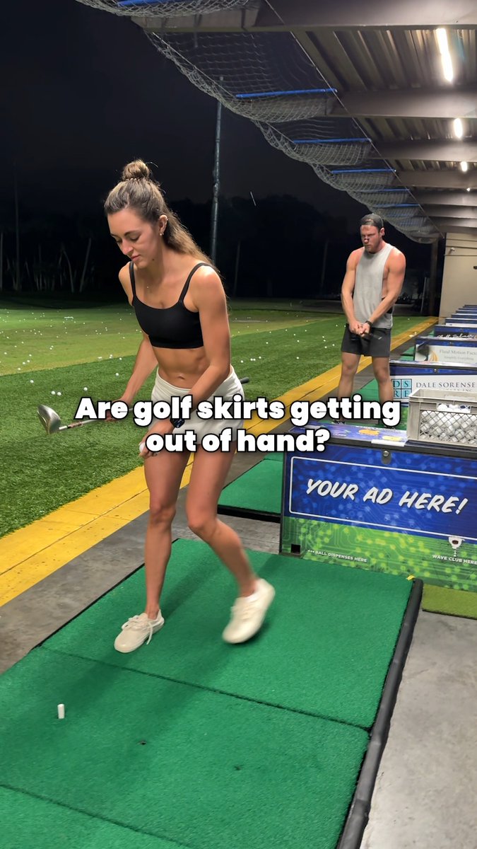 Maybe I shouldn't wear skirts while golfing...