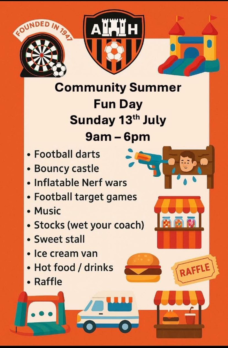 SimonLaidler's tweet image. we are hosting v a family fun day Sunday and a youth teams football tournament, make the most of the great weather and get down for a fun filled affordable day out, on your door step.