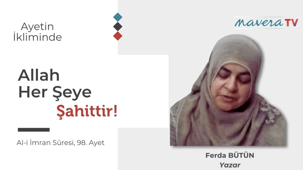 Allah Her Şeye Şahittir!

Şimdi izleyebilirsiniz : youtu.be/CAmrNFxvxks?si…

#mavera #podcast #sohbet