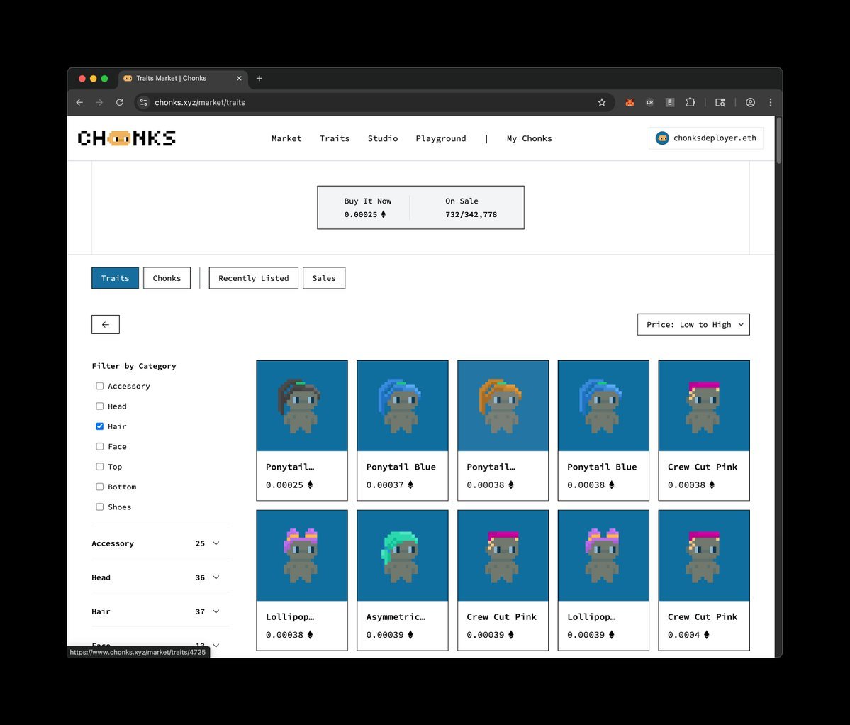 CHONKS WEEKLY UPDATE

This week we released a drag and drop UI to open your Chonk Loot Boxes that were created by <a href="/nix_eth/">nix.eth</a> 

We also added sort by category to the Chonks Market

See ya next week!

x.com/i/status/19431…