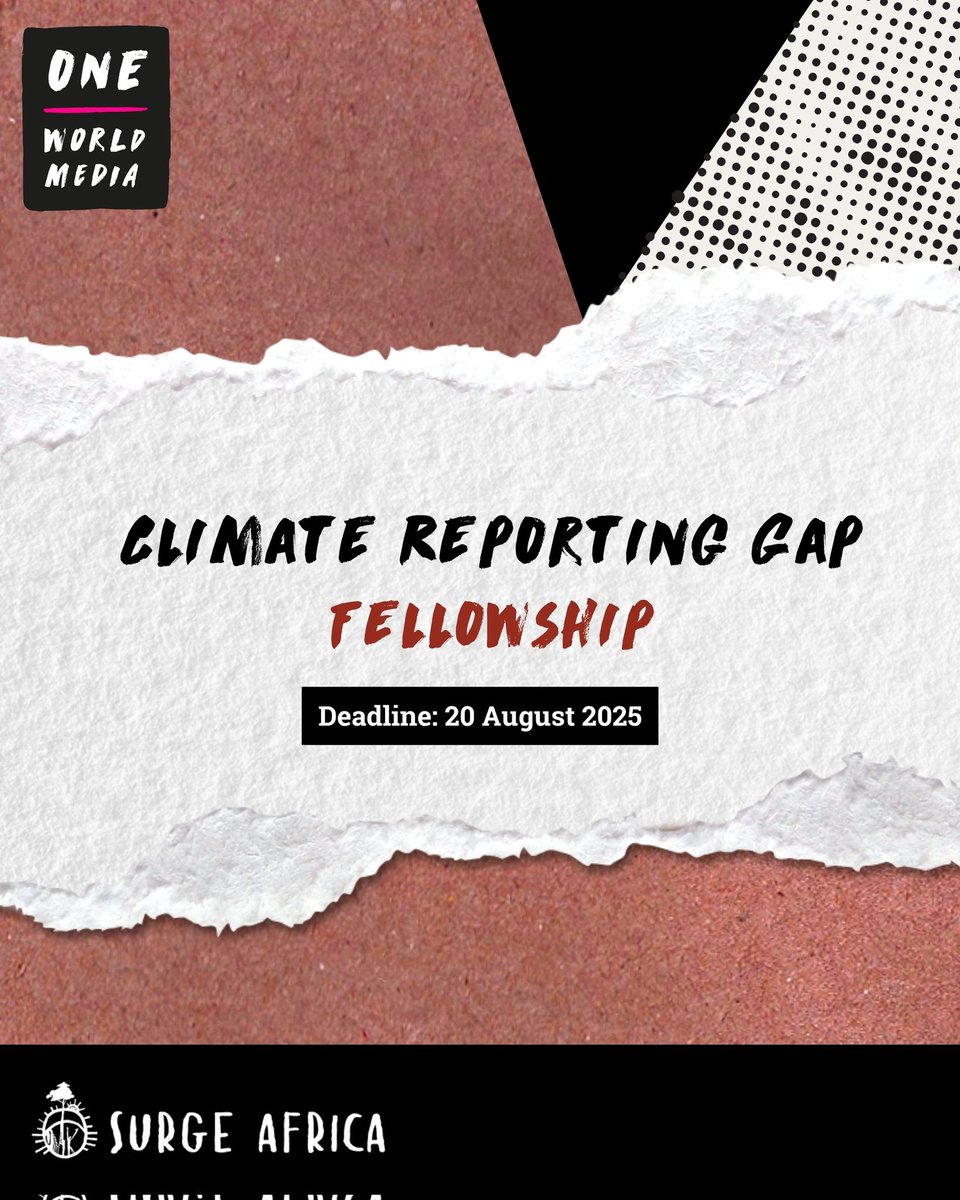 IMPORTANTE
Llamado a todos los #periodistas y #cineastas: ¡Ya están abiertas las becas 2025 de One World Media!
Cuenta historias impactantes desde el sur global con financiación, 
tutoría y una red global.
Fecha límite: 20 de agosto
Más información aquí 👇
oneworldmedia.org.uk/fellowship/